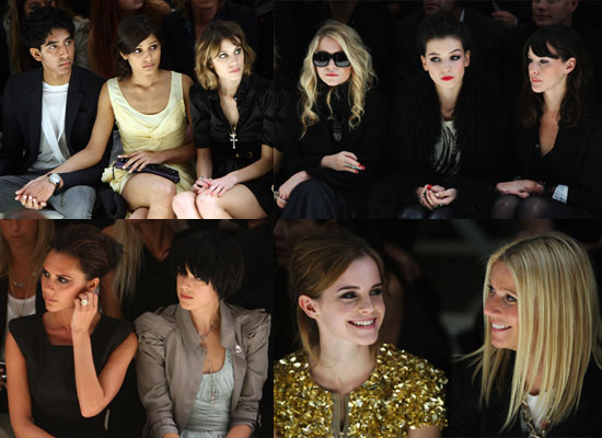 emma watson burberry show. After the show the gang headed