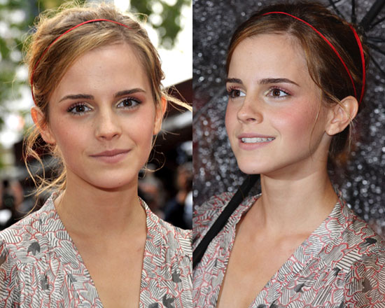 emma watson hair up. She was smart to wear her hair