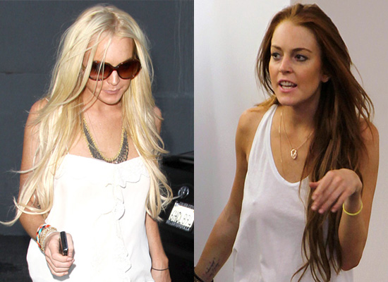 lindsay lohan hair. Photos of Lindsay Lohan Dyes