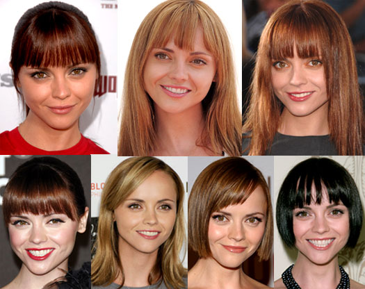 This season, red reigns for the actress who has just dyed her hair a dark, 