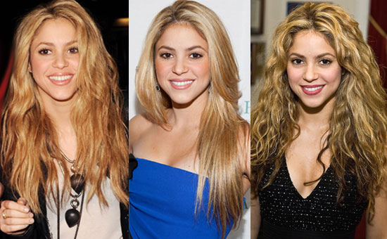 Shakira's hair changes