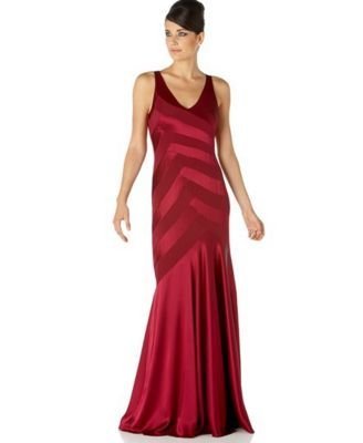 belted animal print charmeuse dress - Dresses + skirts- Calvin Klein