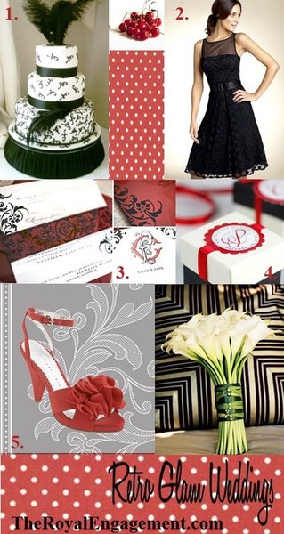 Custom Wedding Invitations Red Black Wiley Valentine