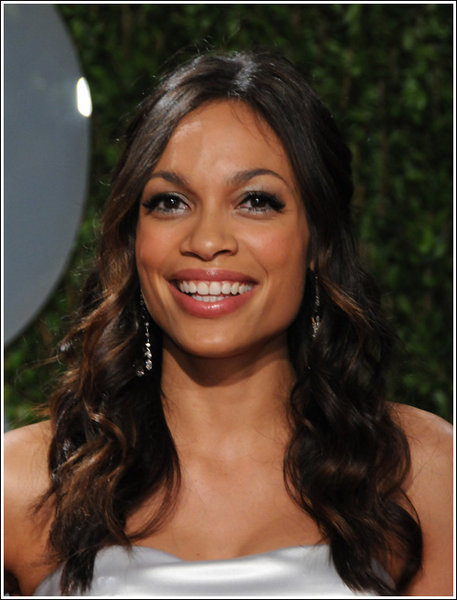 curly weave hairstyles. Rosario Dawson Oscar Hairstyle