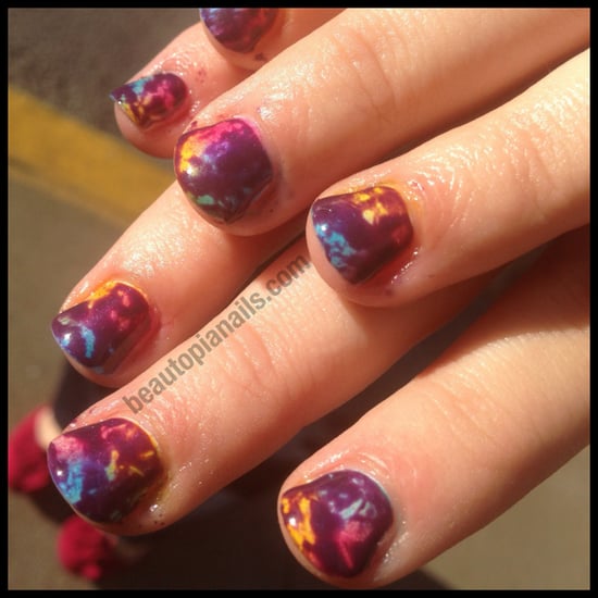 Tie-Dye Nail Art with CND Shellac Tie-Dye Nail Art with CND Shellac