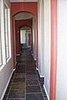 A pic of the hallway transformation. A big difference from the boring white. The floors are done in a slate tile laid in a ladde