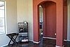 Here's a pic from inside my dining room. I used a brown color, like a mocha coffee color in the dining and hallways with the acc