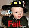 Kid Sticks Bottle in Ear: Fail