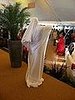 Yes, they had people in white stretchy material, moving slowly.