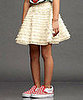 Clipped Feather Swing Skirt ($250)