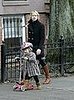 Michelle Williams and daughter Matilda strolling right along.