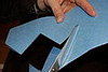 Cut off the folded edge with a cute design.