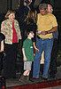 Harrison Ford and Calista Flockhart hung out with booted Liam. 