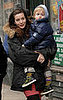 Liv Tyler and son Milo braved a little NYC rain.