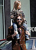 Shoulder rides going strong for Ryder Robinson and rocker dad Chris Robinson.