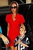 Cruz accompanied mummy Victoria Beckham and her friend Eva Longoria–Parker on a shopping trip.
