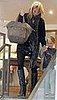 Kate Moss and daughter Lila Grace out shopping.