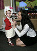 Brooke Shields and Grier attended the Hello Kitty Suite where she tried Hello Kitty on for size.