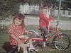 My brother and I enjoying new bikes!