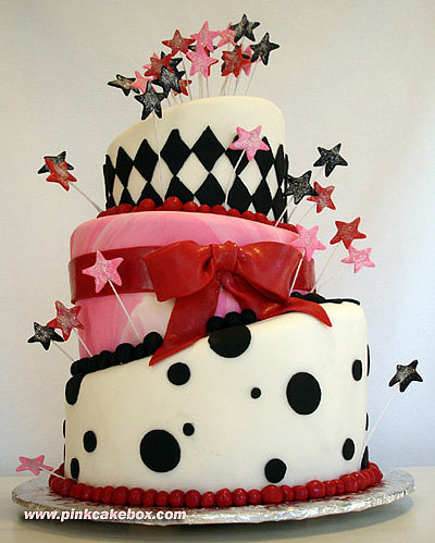 Zebra Print Topsy Turvy Birthday Cake Wedding Cakes
