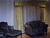 Living Room (After):  Draperies and flat valance with embroidered sheers, Mill Basin, Brooklyn, NY