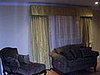 Living Room (After):  Draperies and flat valance with embroidered sheers, Mill Basin, Brooklyn, NY