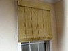 Variett style roman shade in gold silk/linen faille - Mill Basin, Brooklyn, NY