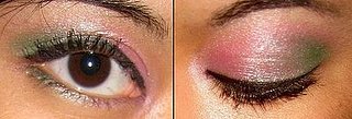 Pink & Green Eye Makeup
