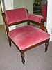 This corner chair will have a bright leafy green velvet.