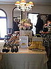 Couture dress and footwear room. 