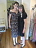 Two fashionable volunteers in the '20s room. 