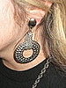 The fierce earrings my friend purchased. 