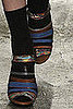 Dries van Noten Striped and Marbelized Shoes