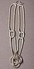 Thick Knotted Silver Chain Necklaces by Nicole Miller