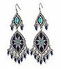 Lee Angel Dangling Enamel Earrings