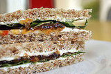 Cream Cheese and Pepper Jelly Sandwich