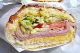 Ham and Swiss on Dutch Crunch