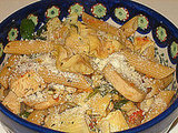 Veggie Loaded Penne With White Wine Sauce