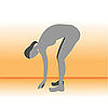 Hang over Hamstring Stretch 