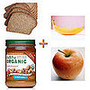 Banana, Apple, and Peanut Butter Sandwich