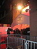 This is outside the red carpet tent