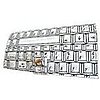 QWERTY Pocketbook Slash Checkbook Holder
