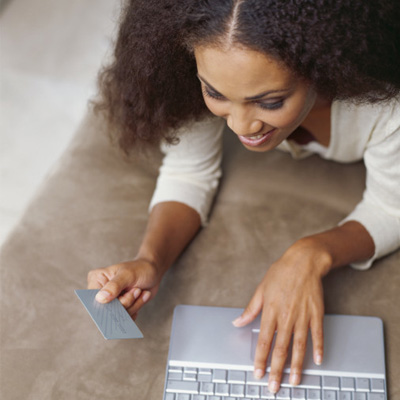 Online shopping – convenient and easy with a credit card.