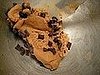 With the remaining dough (1/3 of the batch), I threw in a few handfuls of chocolate chip chunks.