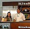 David Chang hosted a party that Party and I attended. Here's Chang earlier in the day, at his cooking demo. 
