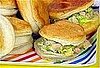Ham Salad on a Biscuit