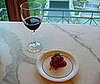 The meatballs were paired with aglianico, an earthy, spicy red popular in Campania, Italy.