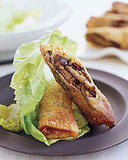 Mushroom Spring Rolls with Creamy Ginger Sauce 