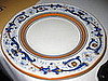 A beautiful porcelain plate at Scala's Bistro.