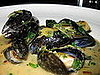 Moules Frites: The licorice flavor of the pastis lingers on the palette while enhancing the natural brininess of the shellfish. 